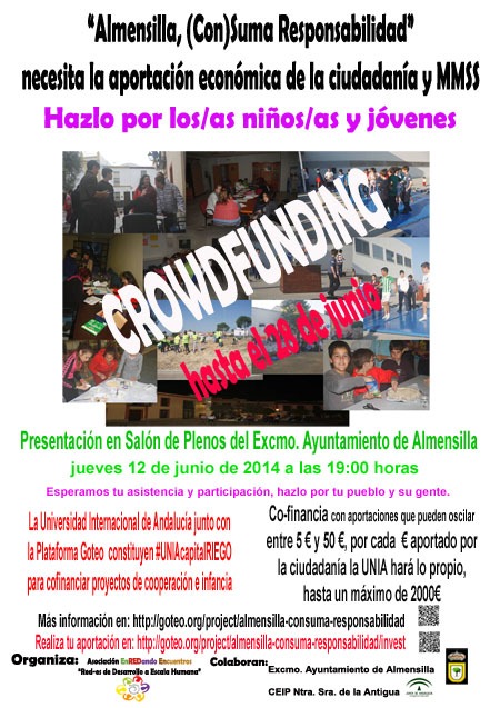 ¡Ahora! CEIP Ntra Sra de la Antigua se suma al Crowdfunding