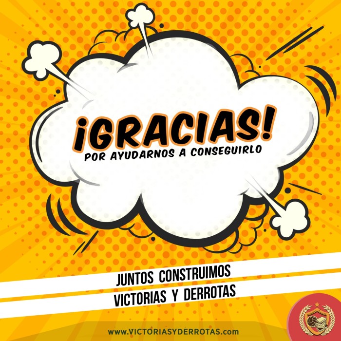 ¡PRIMER OBJETIVO CONSEGUIDO! ¡GRACIAS POR HACERLO POSIBLE!