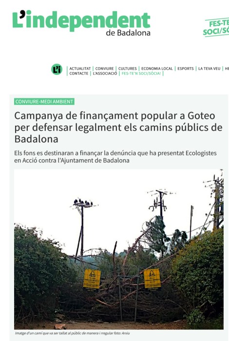 Admesa a tràmit la nostra demanda!